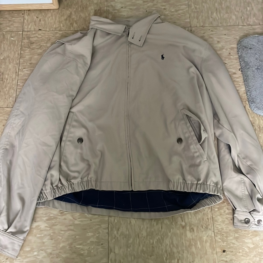 Polo Ralph Lauren Vintage Mens Tan Beige Jacket XL
